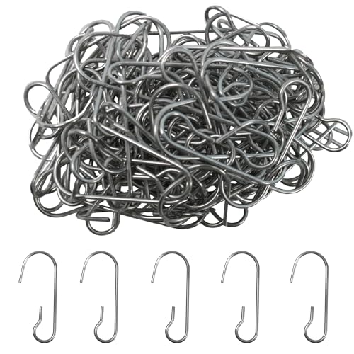120PCS 1.18Inch Christmas Ornament Metal Hooks, Silver Bendable Hanging Hook for Christmas Tree Decoration, Party, Festival Activity, Holiday - style: Silver-Conventional style