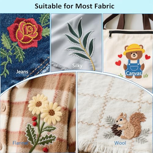 Hoxemator Water Soluble Stabilizer for Embroidery, 24 PCS 8.5"x 11" Printable Stick and Stitch Embroidery Paper Wash Away, Dissolvable Sulky Sticky Fabri-solvy Stabilizer for Machine/Hand Embroidery