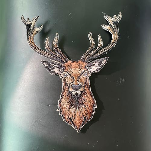 Embroidered Iron on Patches Applique, Deer Patches - color: Deer