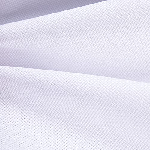 Aida Cloth Big Size 18 Count, White Cross Stitch Fabric, 39 inch by 60 inch - size: 18 count 39"x60"