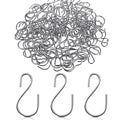 Sratte 120 Pcs Mini S Hook for Hanging 1 Inch Metal, Silver - color: Silver