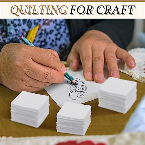 Peryiter 150 Pcs White Cotton Fabric Squares 2.5 x 2.5 Inch Precut Quilting - size: 2.5 x 2.5 Inch