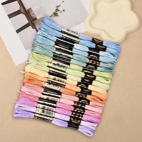 18 Skeins 157.5 Yards Variegated Embroidery Thread for Sewing - color: Candy Color