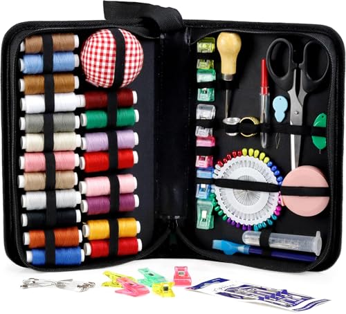 Heavy Duty Sewing Kit, Upholstery Repair Sewing Kit with Sewing Awl, 120PCS - color: 20 Color