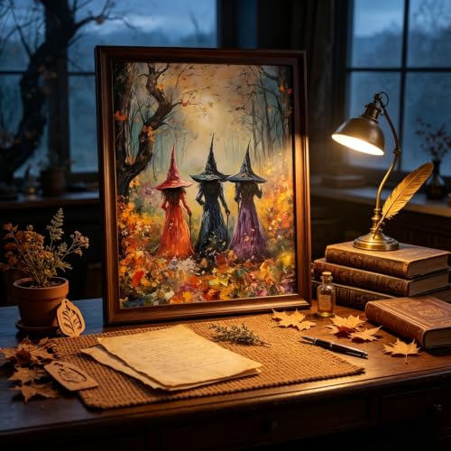 5D Diamond Painting Kits for Adults, Halloween Witch Diamond Art Kits - color: JK432-1