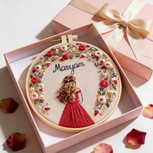 Wedding Photos Embroidery Starter Kit, Valentine's Day Gifts，DIY Needle Punch Kit, Punch Needle Kits for Beginners,Include Pre-Printed Fabric,Tools,Embroidery Hoop,Threads. (Wedding Photo No. 2) - color: Wedding Photo No. 2