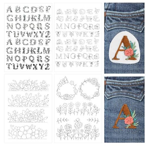 114 pcs Water Soluble Embroidery Patterns - style: A