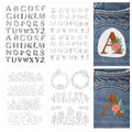 114 pcs Water Soluble Embroidery Patterns - style: A