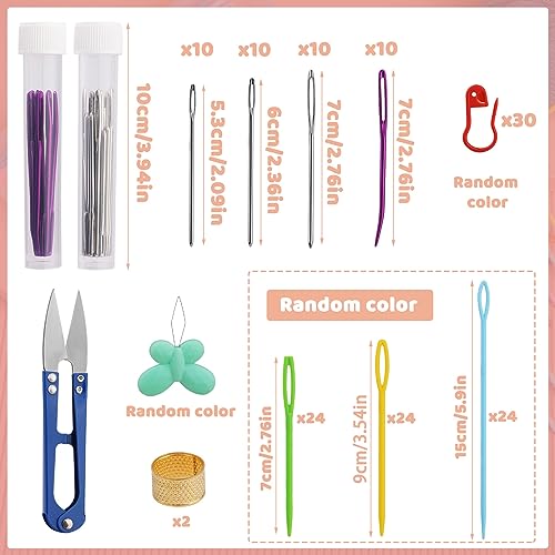 150 PCS Yarn Needle, Bent Tapestry Needles Darning Needles - color: Colorful 150 PCS