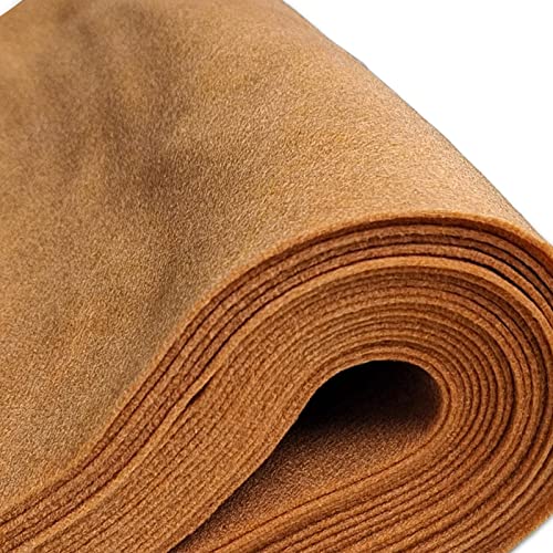 Jtnohx Color Felt Fabric Soft Felt Sheets for Crafts Brown 20Pcs 8"x12" - color: Brown