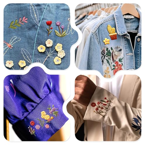 72PCS Water Soluble Embroidery Patterns, Stick and Stitch Paper