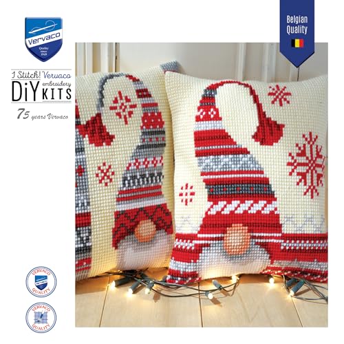 Vervaco Cross Stitch Cushion Kit Christmas Elf 16" x 16" - color: N\a