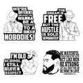 4pcs Cool Men Iron On Decals Thermal Transfer Stickers for Clothing Appliqued Sublimation Patches Iron On Transfer Designs Heat Press Vinyl for Shirts Pillow Covers - style: 4PCS-A01(Large)