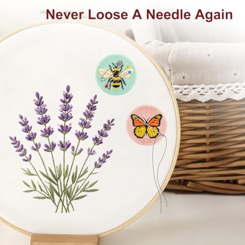 YUOROS Magnetic Needle Minder for Keeping Sewing - color: Butterfly & Bee