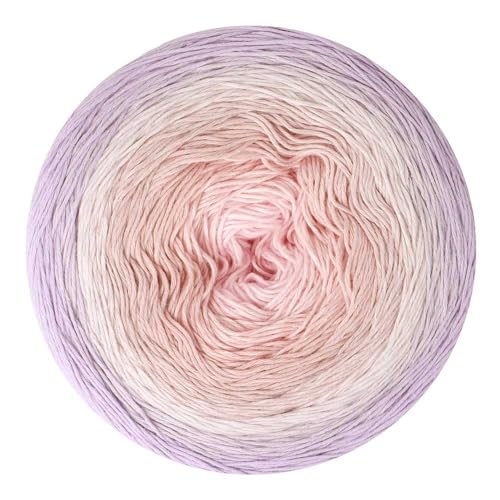 Scheepjes Cotton Whirl 1,000m - 743 Mystic Mauve Gradient Yarn Cake - color: 743 Mystic Mauve