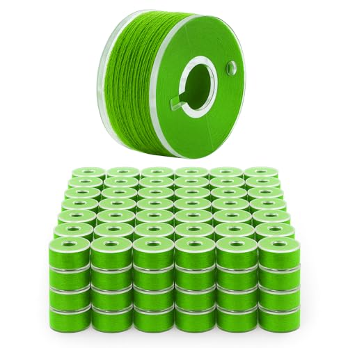Mandala Crafts Green 15J SA156 Prefilled Bobbin Thread, 144 PCs - color: Green, size: Size A 144 X 142 Yards