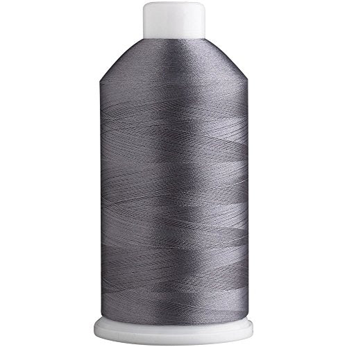 Superpunch SuperB Embroidery Thread 40wt, 5000 m Cone, Silver Gray 589 - color: Silver Gray 589, size: Pack of 1