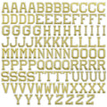 J.CARP 104Pcs Gold Alphabet A to Z Patches, Iron on Sew on Letters for Clothing, Hats, Shoes, Backpacks, Handbags, Jeans, Jackets etc. - color: 104pcs, Gold