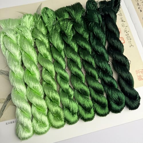 100% Mulberry Silk Embroidery Thread 8 Colors 110m Each (31) - color: 31