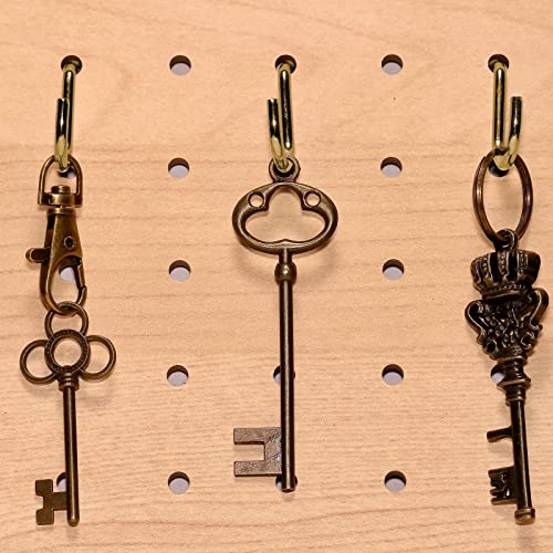 Sratte 120 Pcs Mini S Hook for Hanging 1 Inch Metal, Bronze Color - color: Bronze Color