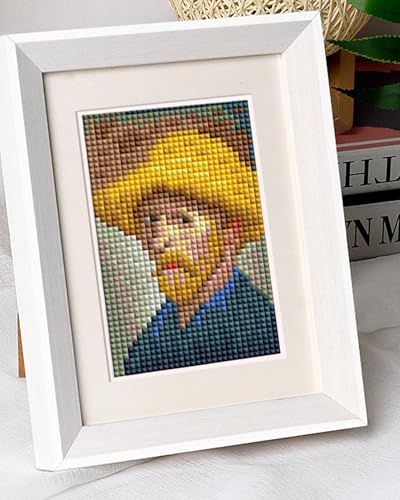 PeakLuv Small Diamond Art Kits Classic Masterpiece Diamond Painting Kits - color: Famous Paintings