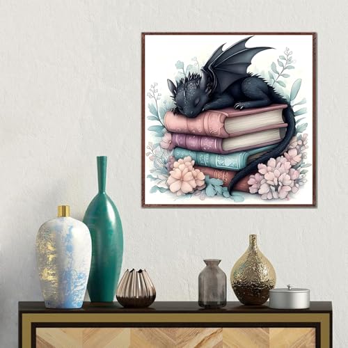 Dragon Stamped Cross Stitch Kits - Counted Cross Stitch Kits for Beginners Adults Needlepoint Cross-Stitch Patterns Dimensions Needlecrafts Embroidery Kits Arts and Crafts13.8inX13.8in - color: Cross Stitch-0331-3