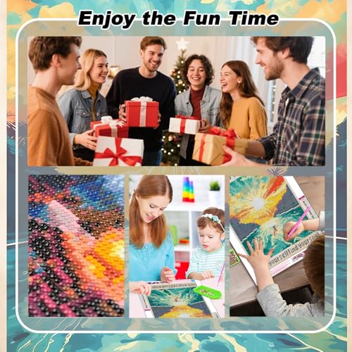 EIBEILI Diamond Art Kits for Adults Sunrise Sunset Landscape Diamond12X16in - color: DP03805