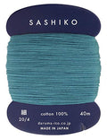 Sashiko Thread Thinner Weight 40m Col. 205 -Oriental Blue- Japanese Embroidery & Quilting by Yokota - color: Peacock