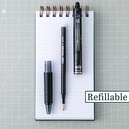 Pilot FriXion Ball Gel Pen Ink Refills for Erasable Pens, Fine Point, Black