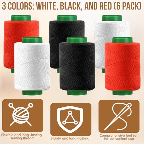 38Pcs Big Eye Steel Sewing Needles Kit, Include 25 Steel Needles, 1 Seam Sewing Thread Ripper, 2 Needle Threaders, 6 Threads, 2 Thimbles, 1 Storage Tube, 1 Storage Bag for Mending, Gift for Lovers - style: Art Deco