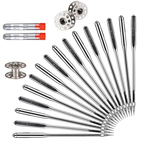 Sewing Machine Needles 20PCS HAX1 2 Sizes Compatible with Singer & Brother - style: 20 PCS