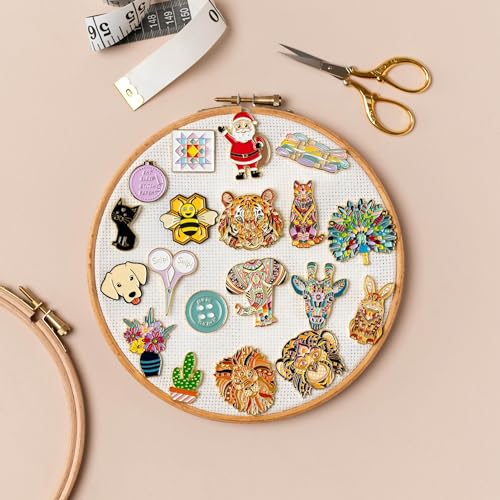 Meloca Designs Needle & Thread Needle Minder for Cross Stitch, Embroidery, Needlepoint, Sewing, Quilting, Needlework and Haberdashery