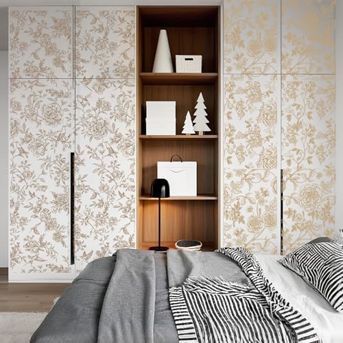 4 Pcs Large Chinoiserie Floral Rub-On Transfers for Furniture & Crafts - style: Chinoiserie Floral