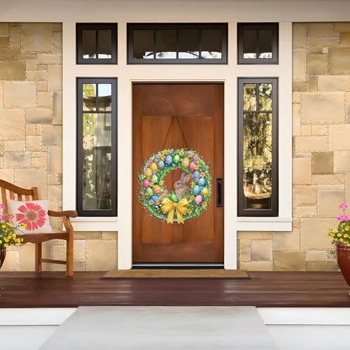STGLCR Rabbit Easter Egg Diamond Art Hanging Kit for Adult,Special Shaped Rhinestone,Double Sided DIY Acrylic 5D Diamond Art Painting Window Pendants Home Garden Wall Hanging Kits Ornament 9.44inch - color: 74-rabbit Easter Egg Hanging