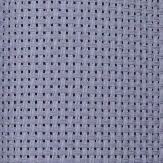 KCS 19" x 28"(48cmx72cm) 11CT Counted Cotton Aida Cloth Cross Stitch Fabric (Light Steel Grey) - color: Light Steel Grey