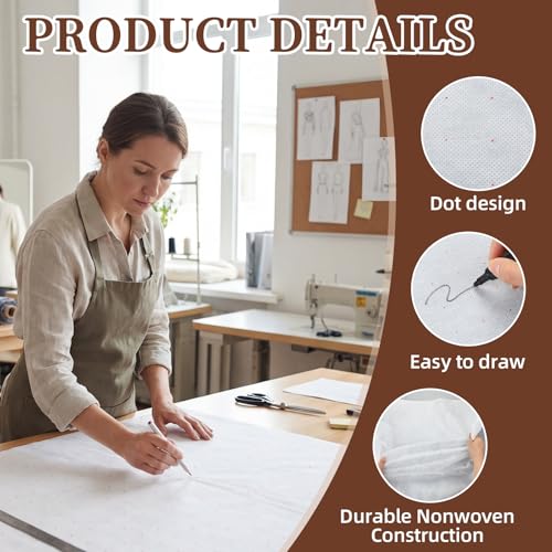 Tosstuki 24″ X 20 Yards Non Woven Cutting Pattern Paper for Sewing,Regular - size: 24 Inches X 20 Yards, style: Regular Styles