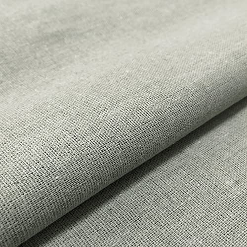 Linen Embroidery Fabric 20 by 62-Inch Lignt Grey - color: Light Gray