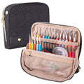 MYBAGZING Empty Crochet Hook Case, Stand-Up Crochet Hook Organizer - color: Black, size: Case (Empty)