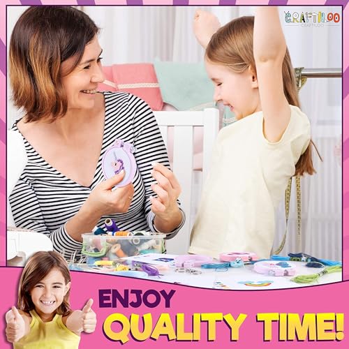 Cross Stitch Kit for Kids - 5 Easy Stamped Embroidery Kits for Beginners - color: multicolor