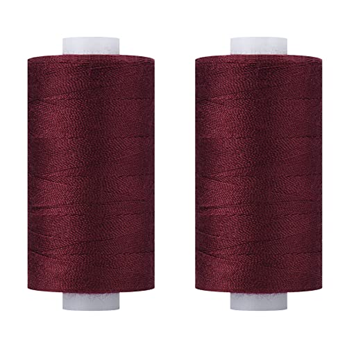 Simthread All Purpose Thread Polyester 400Y Cherry Red - color: Cherry Red PP#045