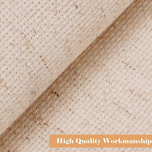 Caydo 6 Pieces Aida Cloth 14 Count Linen Cross Stitch Fabric - color: Linen