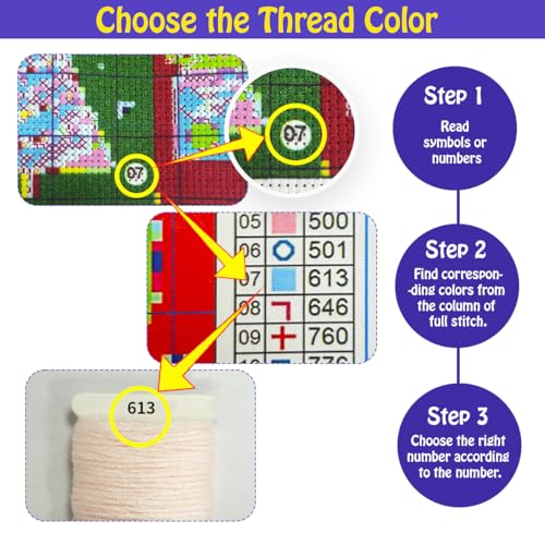 4 Packs Creative Elegant Ladies Theme Cross Stitch Painting Kits for Beginners Stamped Cross-Stitch Supplies Needlework preprint Embroidery Kits for Adults DIY Needlepoint Kits Embroidery Patterns