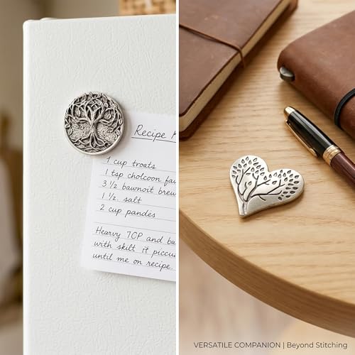 PARKUVALLEY Magnetic Needle Minder, 3pcs Tree of Life - size: 3pcs Tree of Life