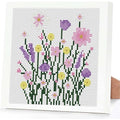 niurenmaoyi Flowers 11CT Cross Stitch Kits for Beginner with Framed,7x7in - color: Cross Stitch Kits0518-02