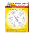 Aunt Martha's Hot Iron Embroidery Transfer 3994 Fruit 'N Veggie Pup