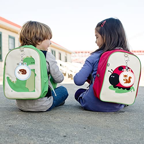 WATINC 5Pcs Embroidery Kit for Kids Stamped Cross Stitch DIY Key Chain with Woodland Animal Patterns Needlepoint Starter Kits Craft Supplies for Beginners Adults Schoolbag