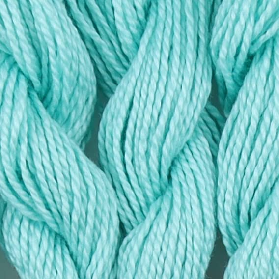 KCS 25 M/Skein Mercerized Pearl Cotton Crochet Needlepoint Thread,Size 5,6 skeins,Sea Green it - color: Sea green it