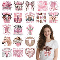 20 Pcs Western Cowgirl DTF Transfers Ready to Press DIY Clothes - color: Western Cowgirl