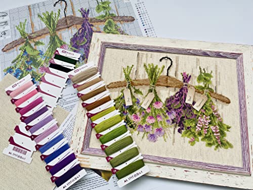 RIOLIS 1717 Herbs Counted Cross Stitch Kit 11.81 x 9.45 in - style: Herbs 1717