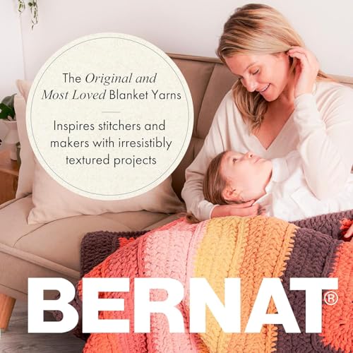 Bernat Baby Blanket Yarn for Crocheting Soft, Bubblegum - color: Bubblegum, size: 1 Pack